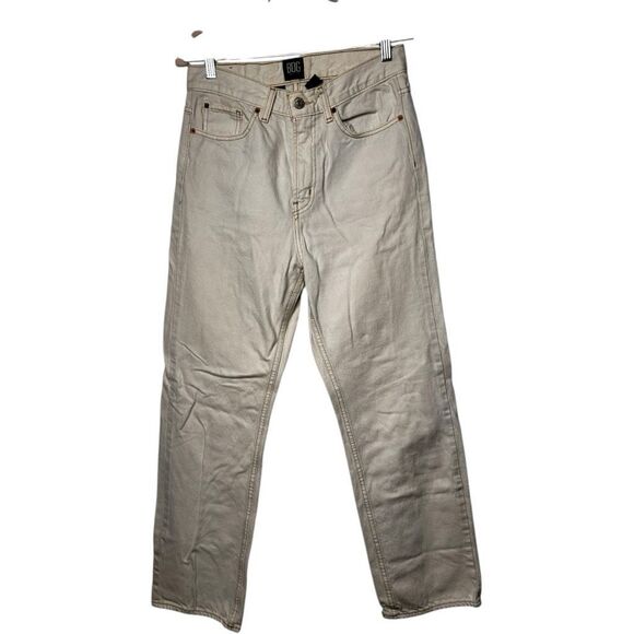 BDG Cowboy Jeans Size 28 Cream Bootcut Straight Leg Relaxed Fit Closet Staple - Picture 1 of 14